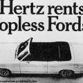 Hertz Rents Topless Fords poster