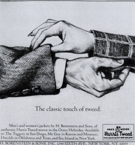 The classic touch of tweed.