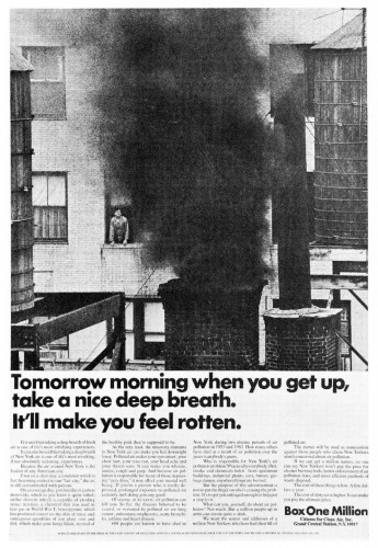 Tomorrow morning when you get up, take a nice deep breath.  It’ll make you feel rotten.