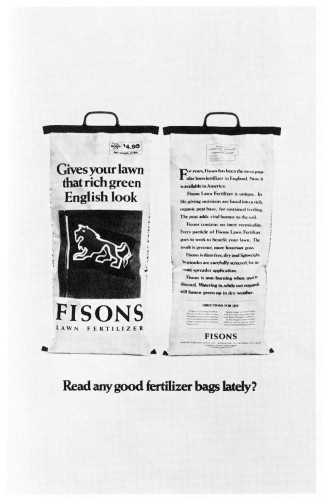 Read any good fertilizer bags lately?