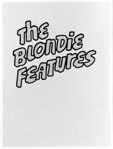 The Blondie Features, book