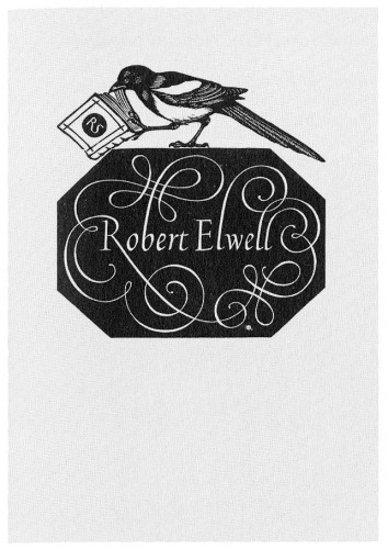 Robert Elwell, bookplate