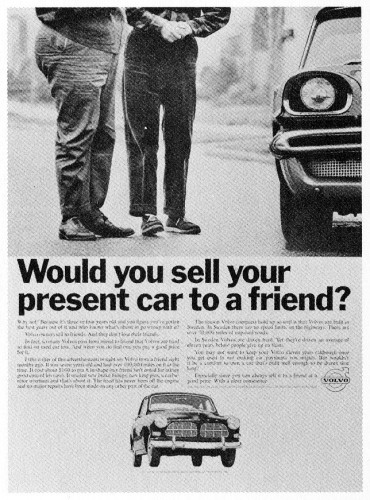 Would you sell your present car…?