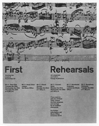 First Rehearsals, poster