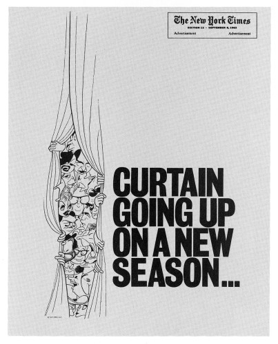 Curtain Going Up on a New Season, newspaper supplement