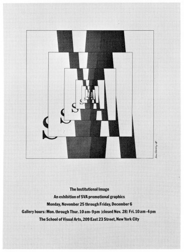 The Institutional Image, exhibition poster