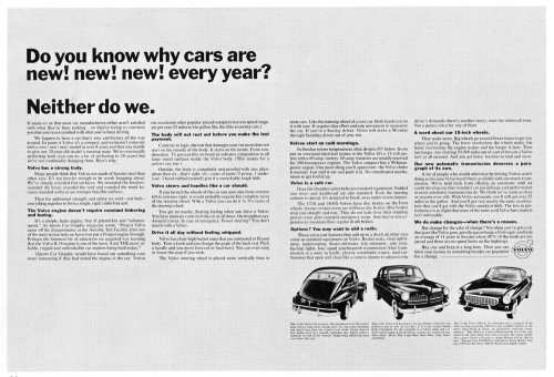 “Do you know why cars are new…”
