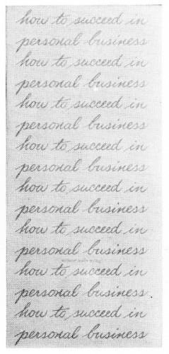 How to succeed in personal business, booklet