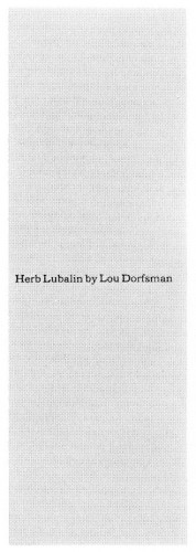 Herb Lubalin by Lou Dorfsman, brochure