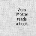Zero Mostel reads a book, book