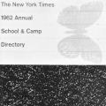 1962 Annual School & Camp Directory, cover
