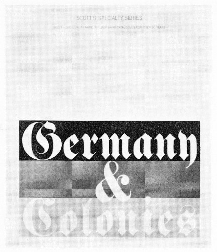 Germany & Colonies, stamp catalog cover