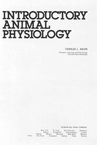 Introductory Animal Physiology
