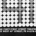 The Forty-First Street Theatre, business card