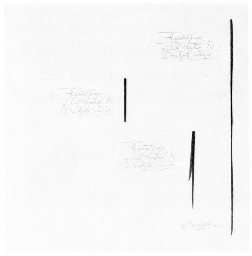 Alexandre Georges, envelope, letterhead, card