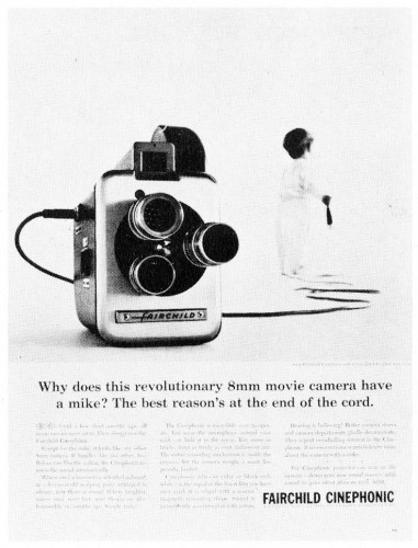 “Why does this revolutionary 8mm movie camera have a mike?”