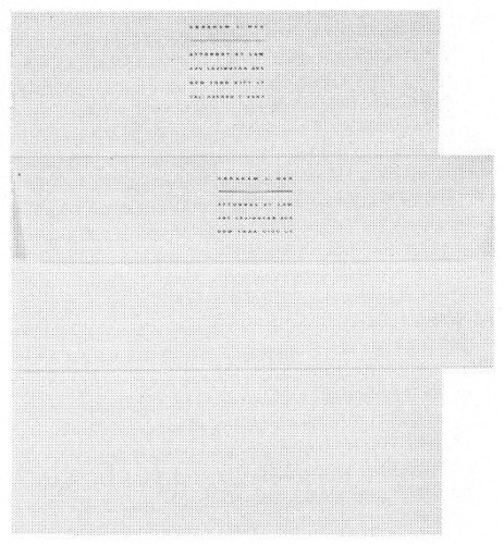 Abraham L. Wax, letterhead and envelope