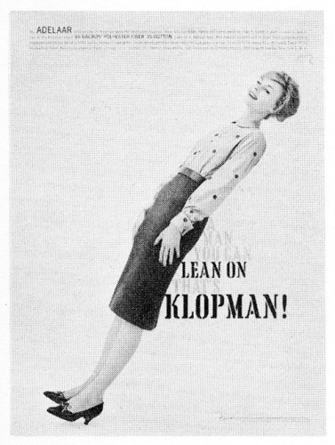 “A Man You Can Lean On That’s Klopman!”