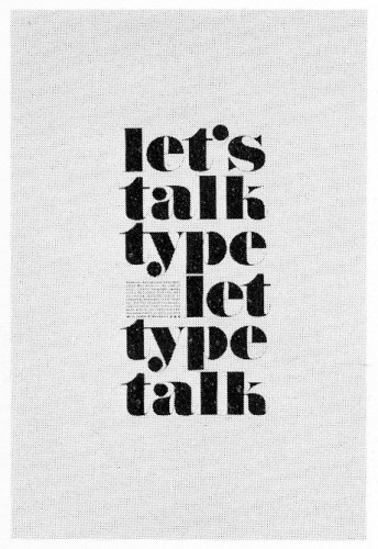 “Let’s Talk Type—Let’s Type Talk”