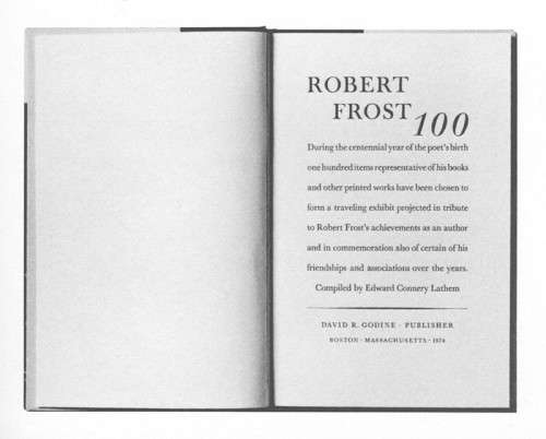 Robert Frost 100