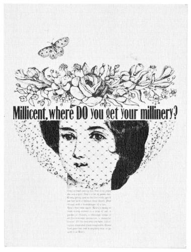 “Millicent, where DO you get your millinery?”