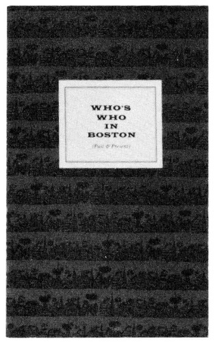 Who’s Who in Boston