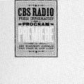 CBS Radio Program Premiere, letterhead