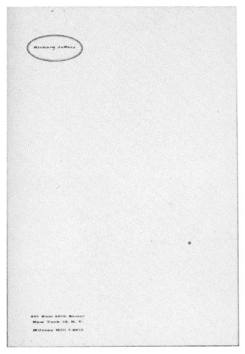 Richard Jeffery, letterhead