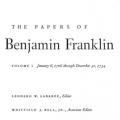 The Papers of Benjamin Franklin, Vol. 1