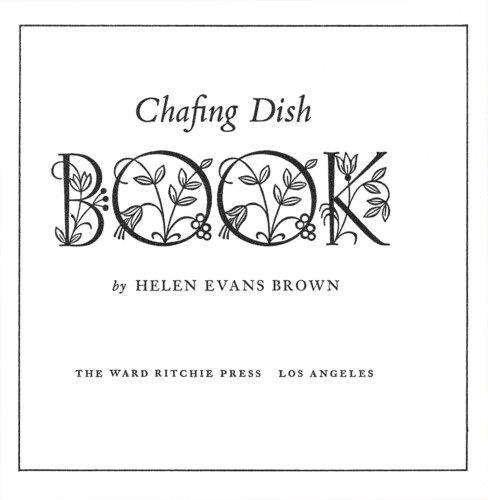 Chafing Dish Book