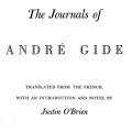 The Journals of André Gide