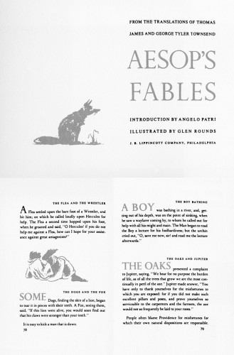 Aesop’s Fables, From the translations of Thomas James and George Tyler Townsend