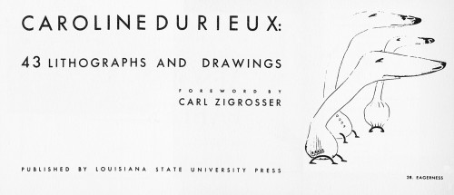 Caroline Durieux: 43 Lithographs and Drawings