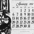 The E.F. Schmidt Calendar 1952