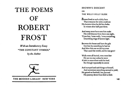 The Poems of Robert Frost, with an introductory essay, “The Constant Symbol”