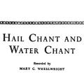 Hail Chant and Water Chant, Navajo Religion Series\, Volume II\, illustrated