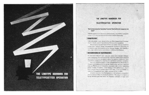 The Linotype Handbook for Teletypesetter Operation
