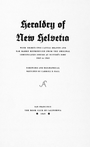 Heraldry of New Helvetia