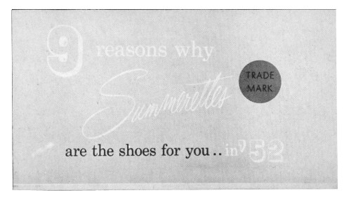 9 reasons why Summerettes are the shoes for you…