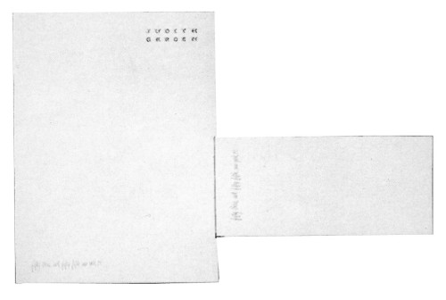 Judith Garden letterhead and envelope