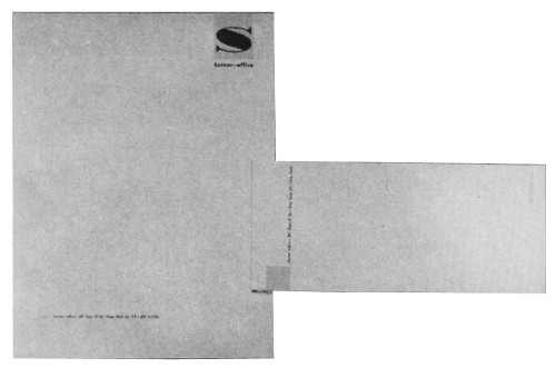 Sutnar letterhead and envelope