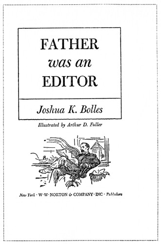 Father Was an Editor