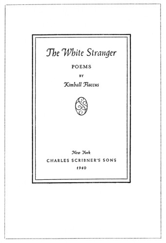 The White Stranger, poems
