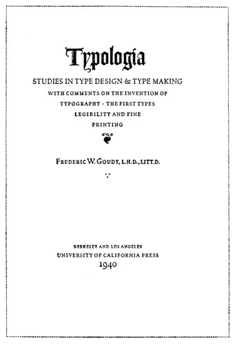 Typologia: Studies in Type Design & Type Making