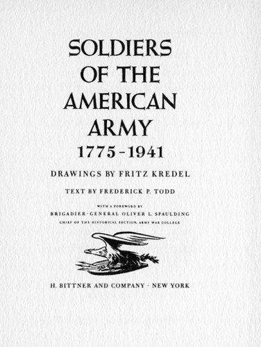 Soldiers of the American Army, 1776–1941