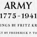 Soldiers of the American Army, 1776–1941