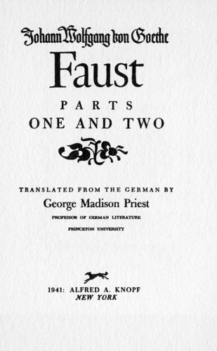 Faust, Parts One and Two