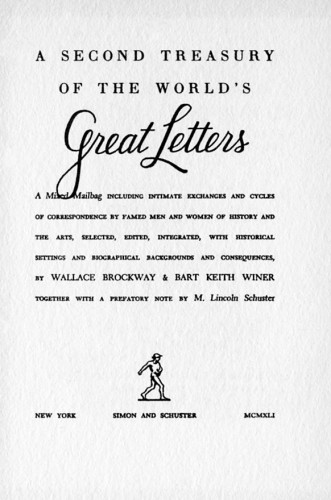 A Second Treasury of the World’s Great Letters