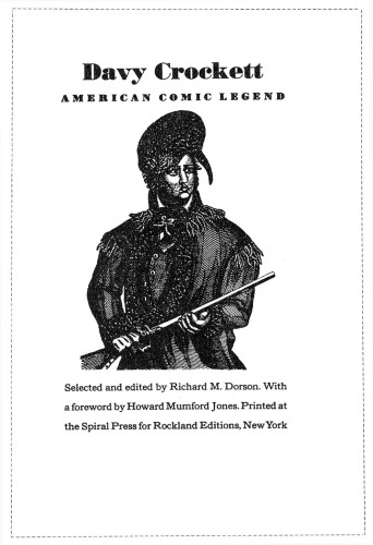 Davy Crockett, American Comic Legend
