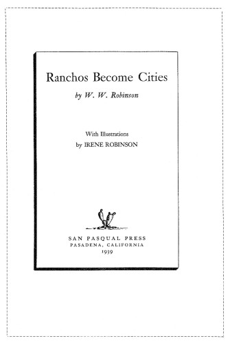 Ranchos Become Cities